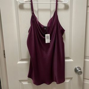 NWT torrid purple silk cami
